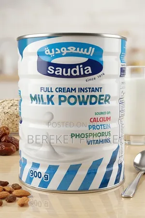 Original Saudia Milk Powder 900 G Tin (New Stock) - Addis Ababa