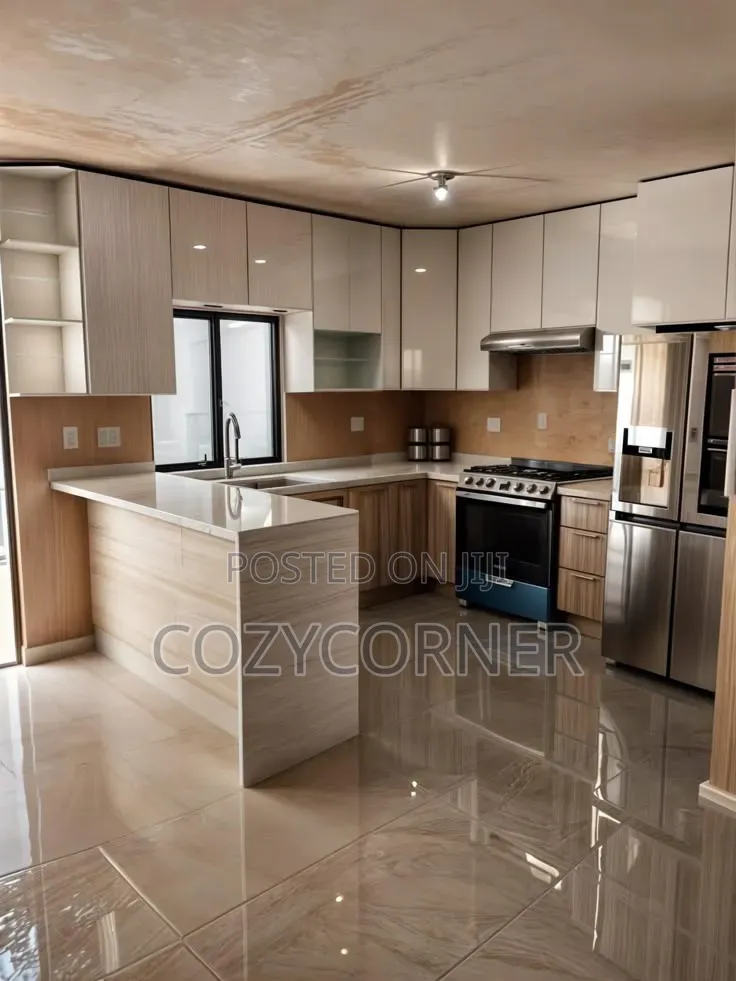 Contemporary Kitchen Cabinet Priced Per Square Meter. ኪችን የካሬ ዋጋ