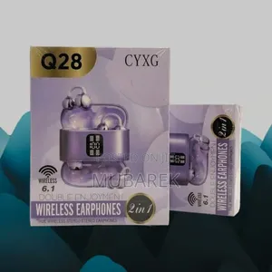 Q28 2-in-1 Earbuds - تصميم أنيق وأ