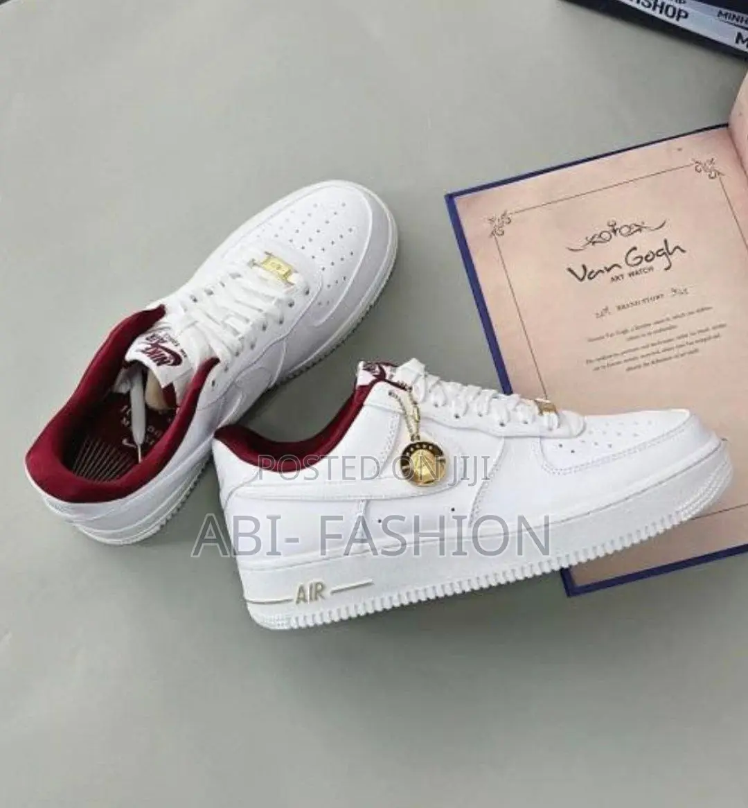 Nike Air Force 1 '07 Just Do It Team Red Hang Tag Shoes - New Arrival