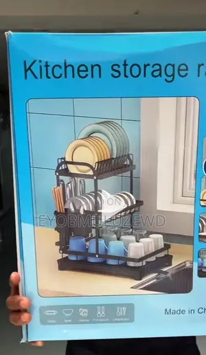 ባለ 3 ደረጃ የእቃ ማንጠፍጠፊያ Dish Drain Rack
