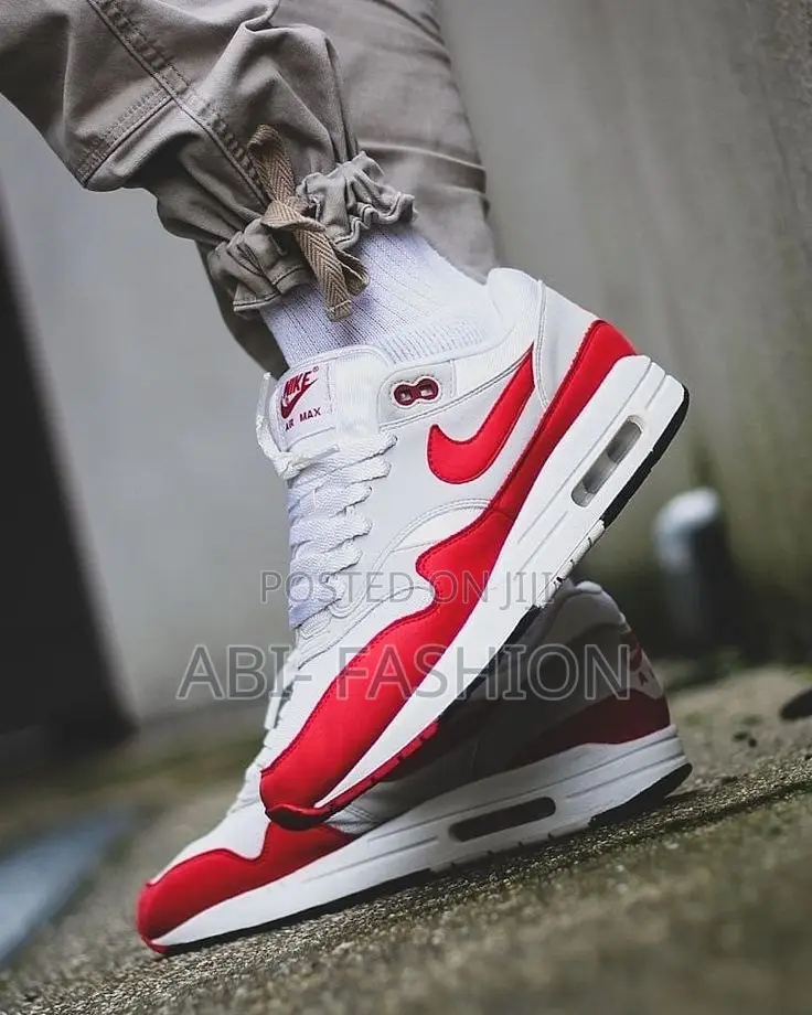 Nike Air Max 1 Big Bubble University Red Shoes - New Arrival