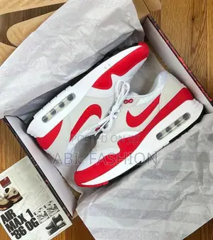 Nike Air Max 1 Big Bubble University Red Shoes - New Arrival