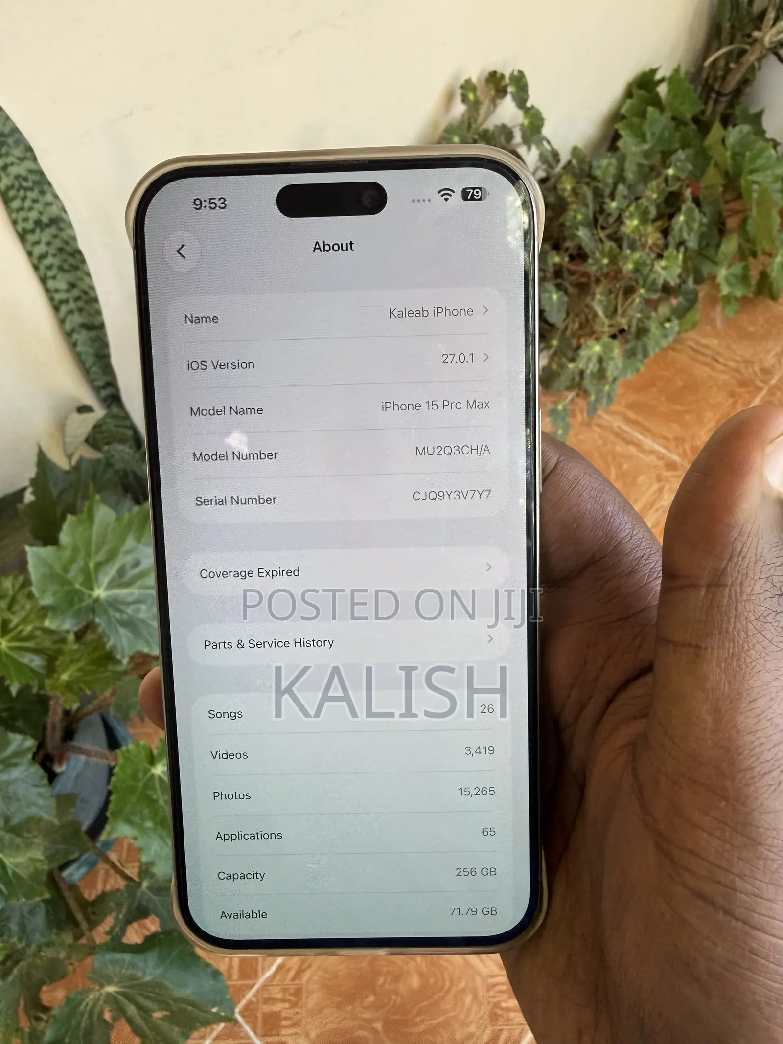 Apple iPhone 15 Pro Max 256 GB Silver