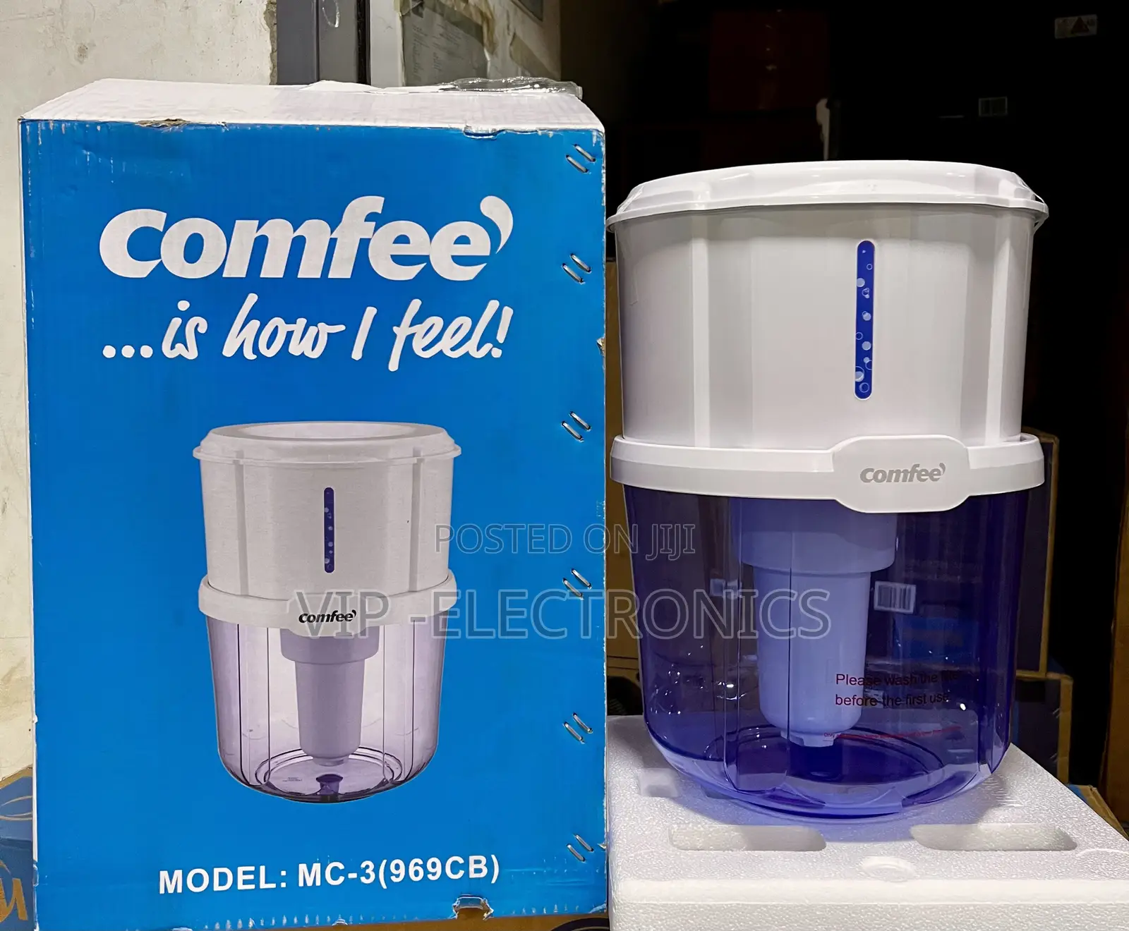 Comfee Water Filter Jar – Gravity Water Filtration System for Home Use