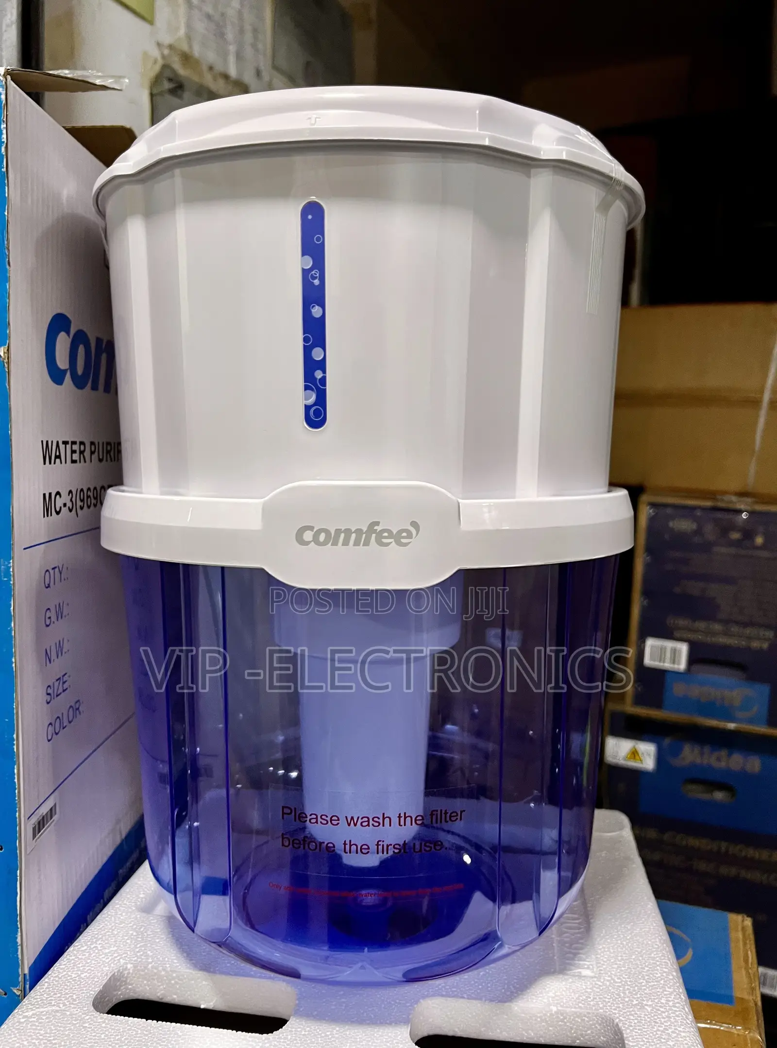 Comfee Water Filter Jar – Gravity Water Filtration System for Home Use