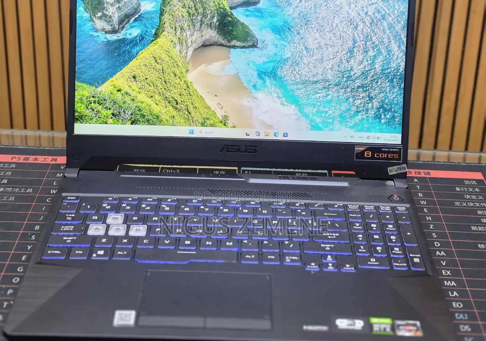New Laptop Asus TUF Gaming A15 16GB AMD Ryzen 7 SSD 512GB