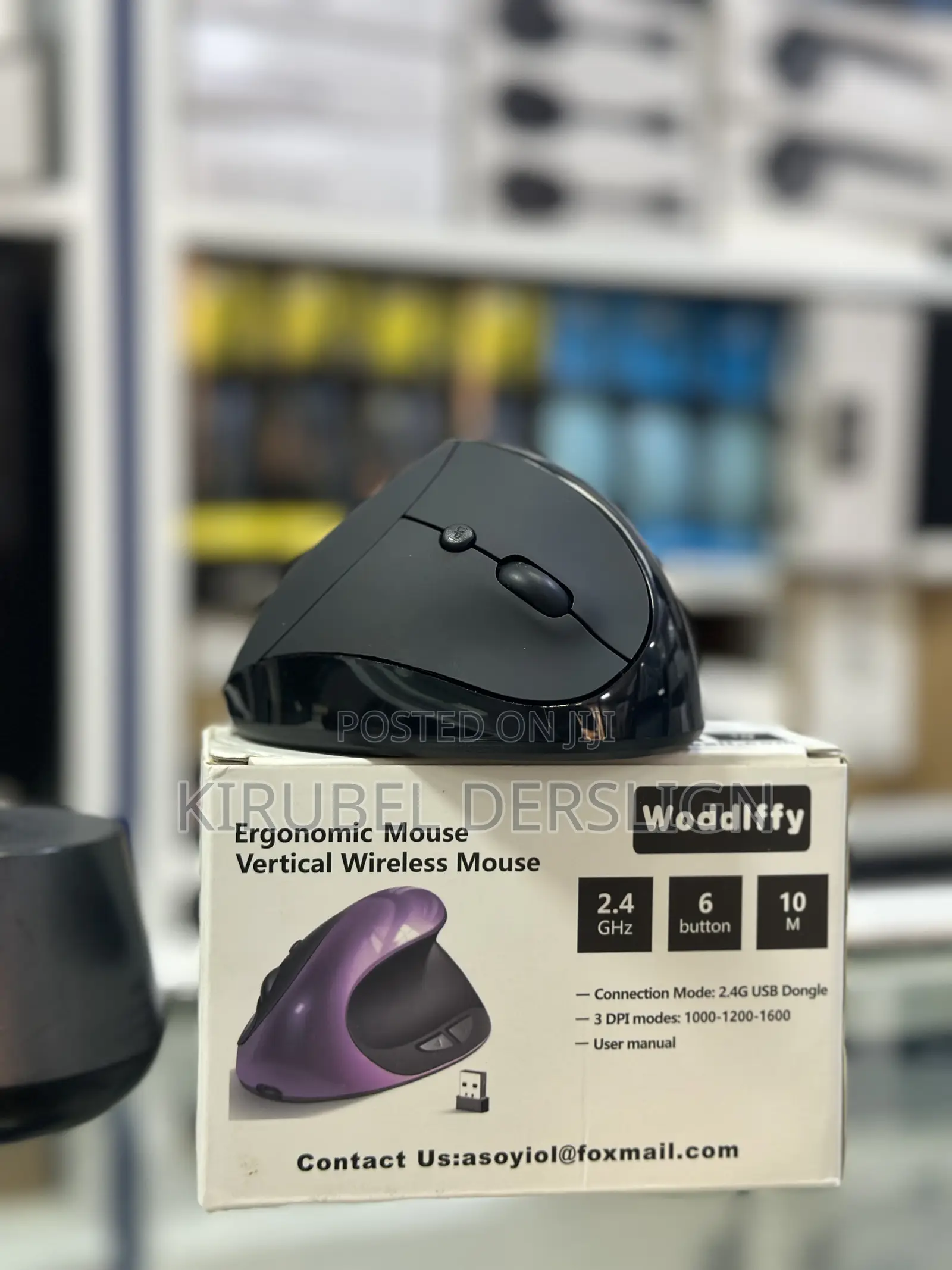 Ergonomic Vertical Wireless Mouse