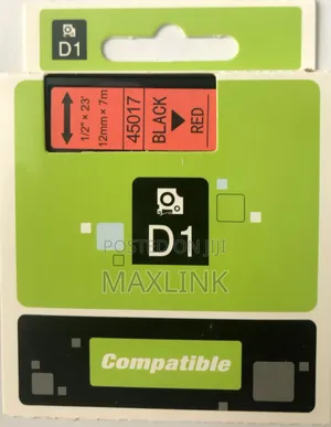 DYMO Label Print Tape in Diff Colors(White/Black, Red, Green, Yellow)