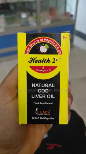 Health 1st Natural Cod Liver Oil 60 Soft Gels for Adults