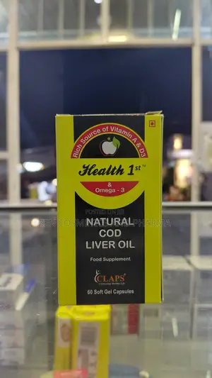 Health 1st Natural Cod Liver Oil 60 Soft Gels for Adults