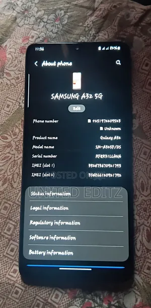 New Samsung Galaxy A32 5G 128 GB Silver
