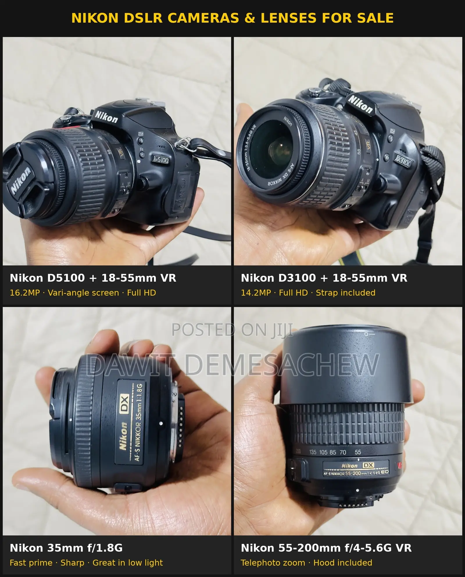Nikon Camera and Nikon Lenses