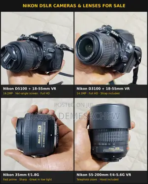 Nikon Camera and Nikon Lenses
