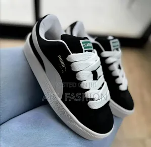 Puma #Suede XL "Black X White" #Sneaker Shoes Size:- 40, 41, 42, 43
