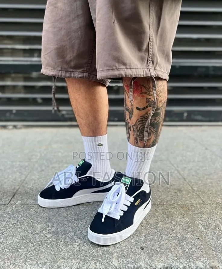 Puma #Suede XL "Black X White" #Sneaker Shoes Size:- 40, 41, 42, 43