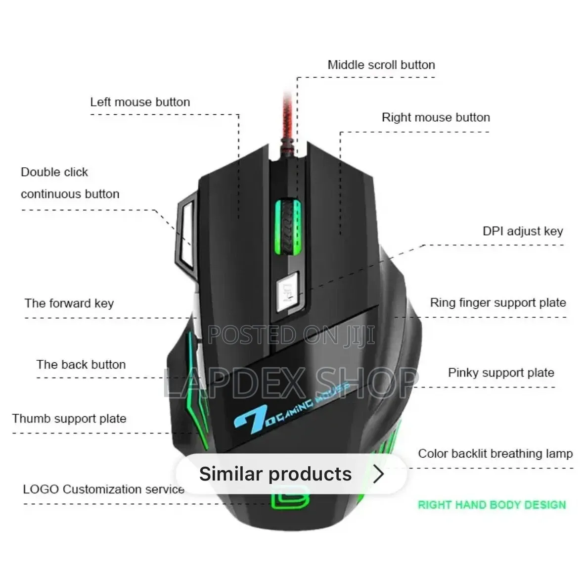 Wired Ergonomic Gaming Mouse