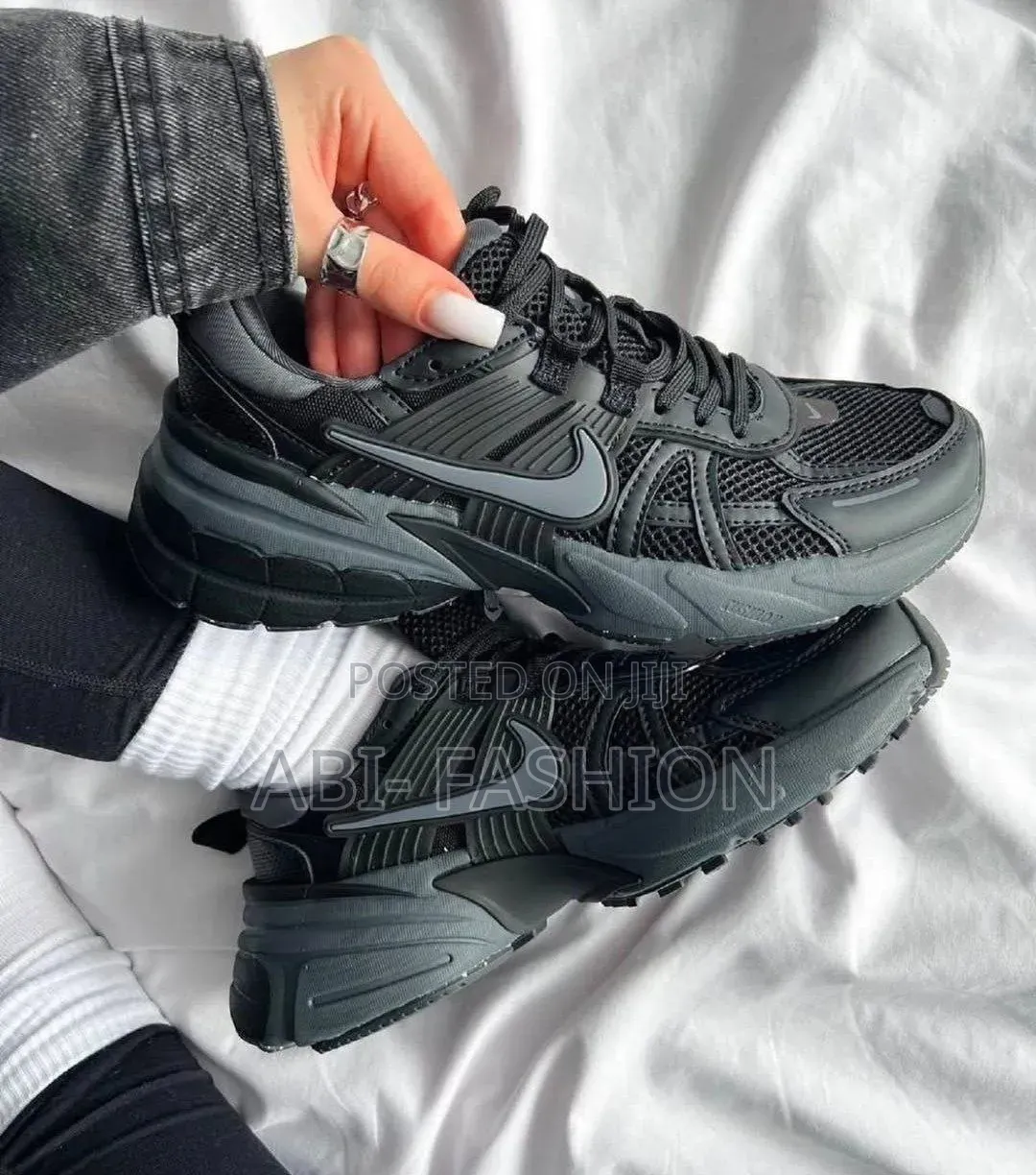 #Nike #V2K Run "#Triple Black" Sneaker Shoes Size40-43