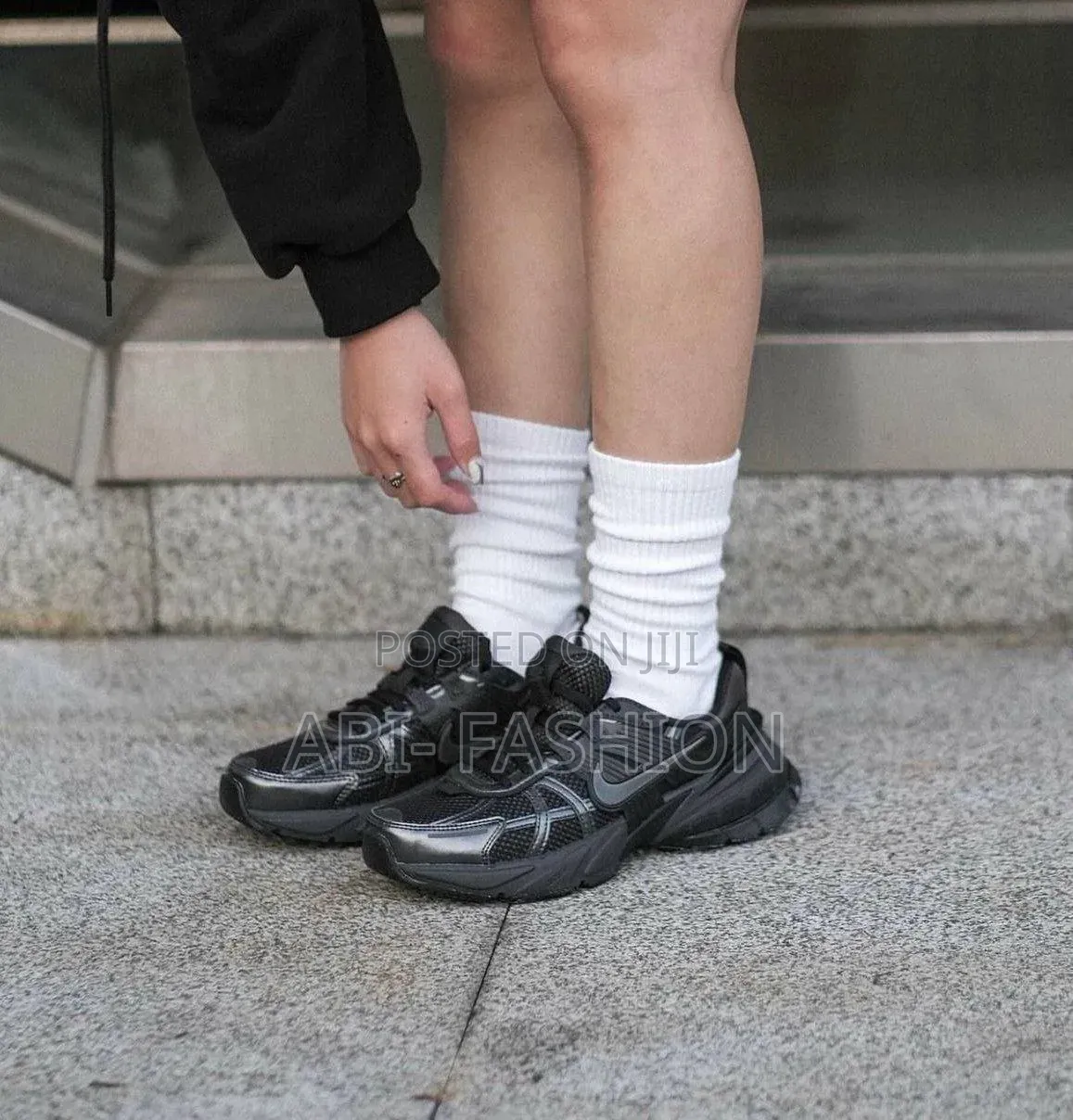#Nike #V2K Run "#Triple Black" Sneaker Shoes Size40-43