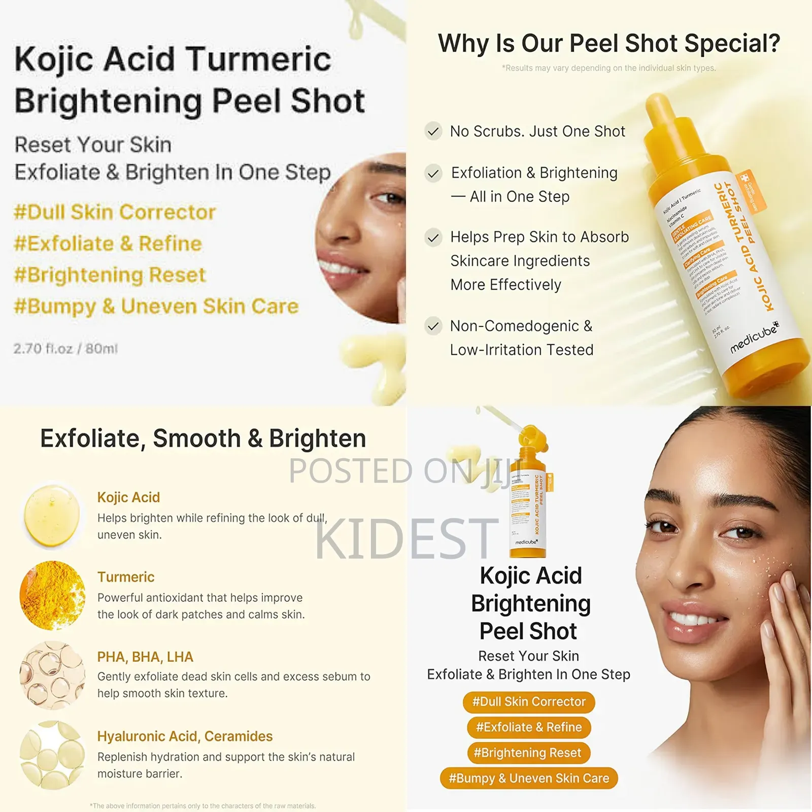 Medicube Kojic Acid Tumeric Peel Shot