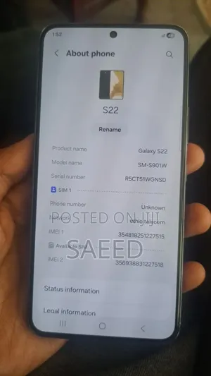 Samsung Galaxy S22 5G 256 GB Black