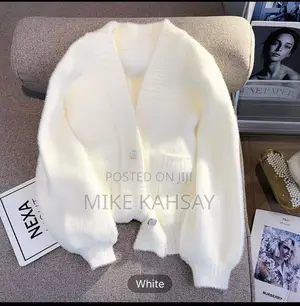 Cloud Nine Fuzzy White Cardigan