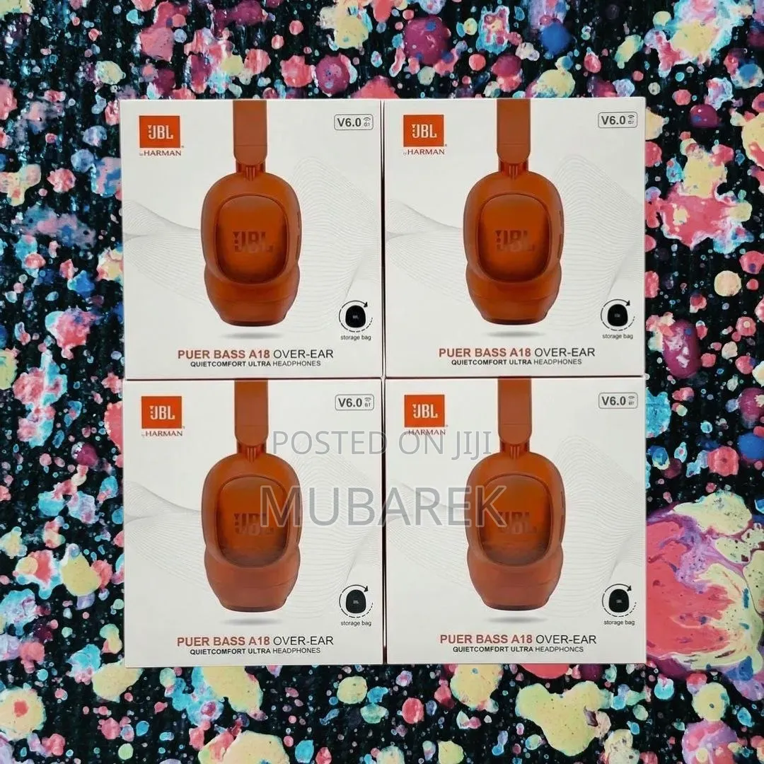 JBL A18 Pure Bass Headphones | سماعات رأس لاسل