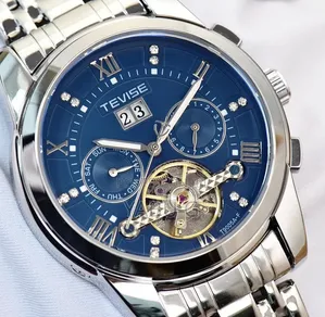 Fashion Mens Mechanical Wristwatches Business Waterproof