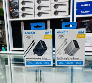 Anker 140W Fast Charger 4Port Power Adapter With Smart Display & Cable