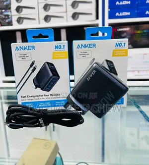 Anker 140W Fast Charger 4Port Power Adapter With Smart Display & Cable
