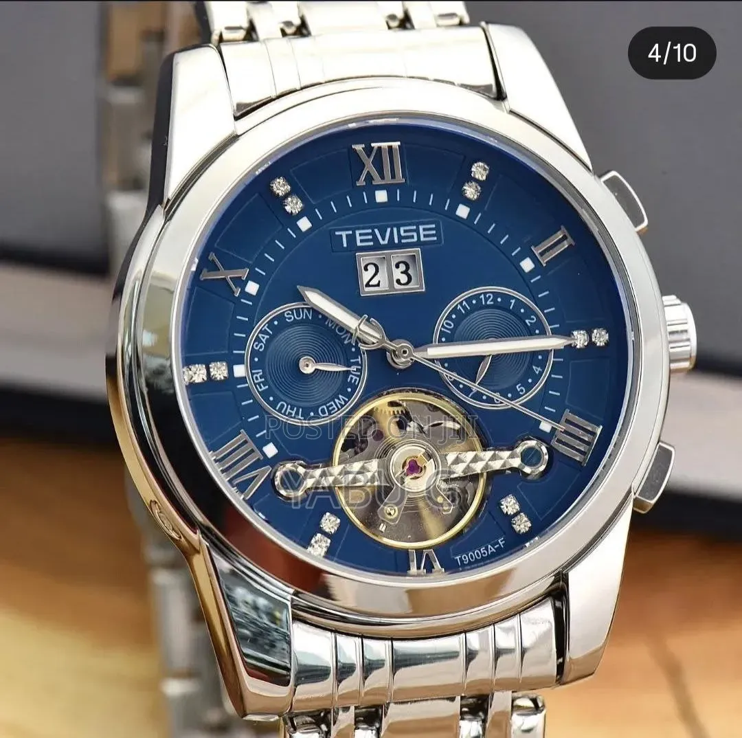 Tevise Full Steel Mens Watches Fashion Top Brand Luxury Watch