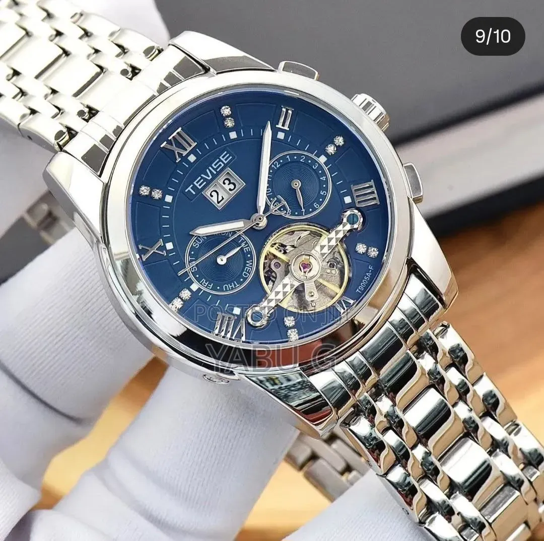 Tevise Full Steel Mens Watches Fashion Top Brand Luxury Watch