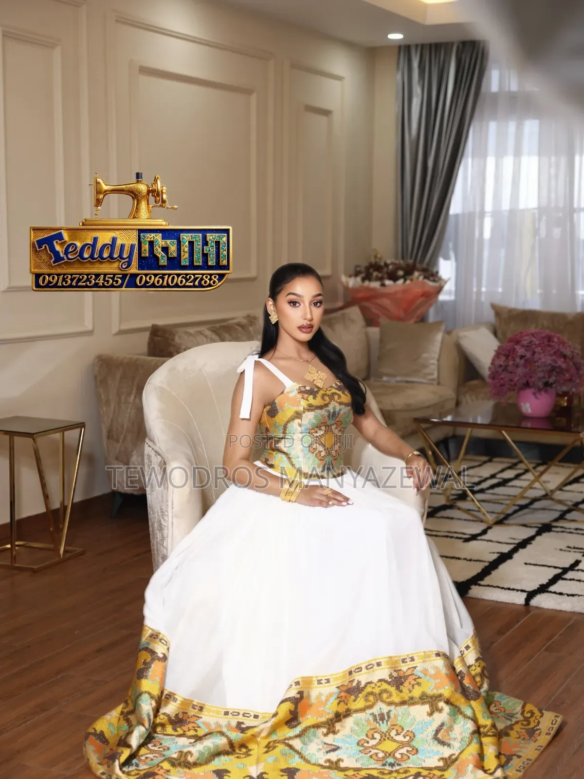 Teddy Tibeb ቴዲ ጥበብ Ethiopian Cultural Dress የኢትዮጵያ ባህላዊ ልብስ