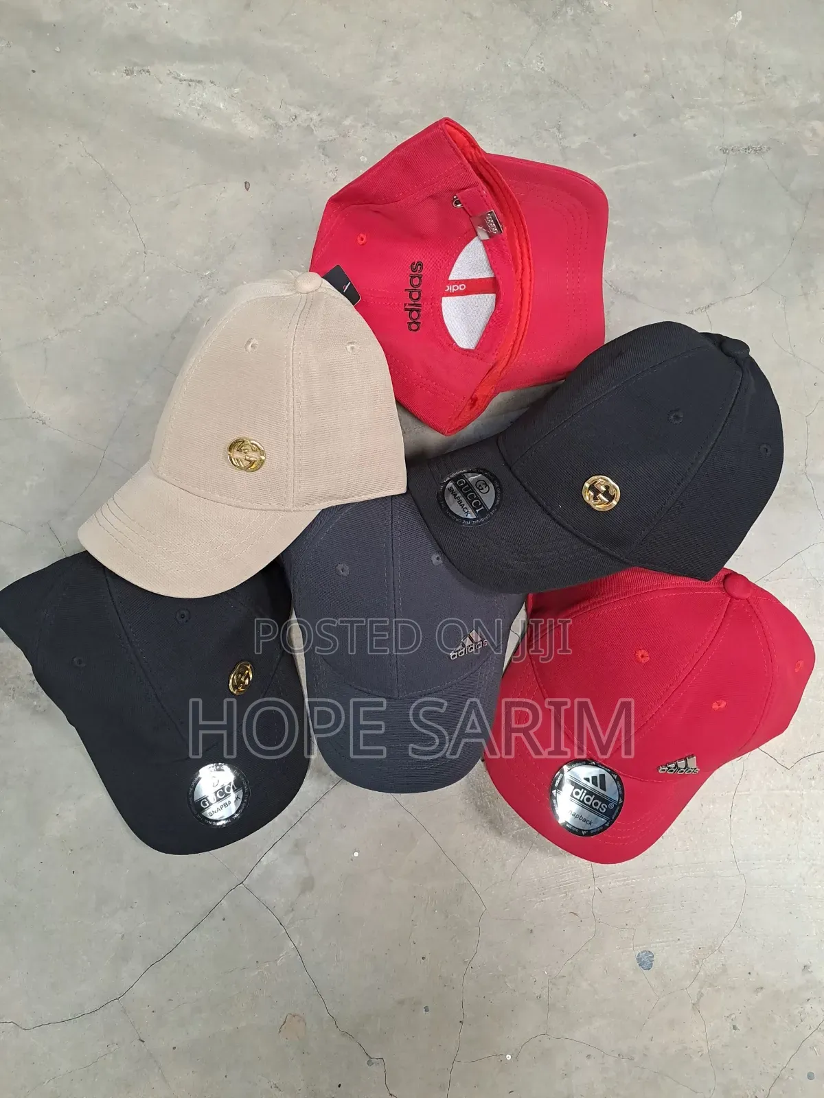 Premium Branded Caps (Gucci & Adidas)