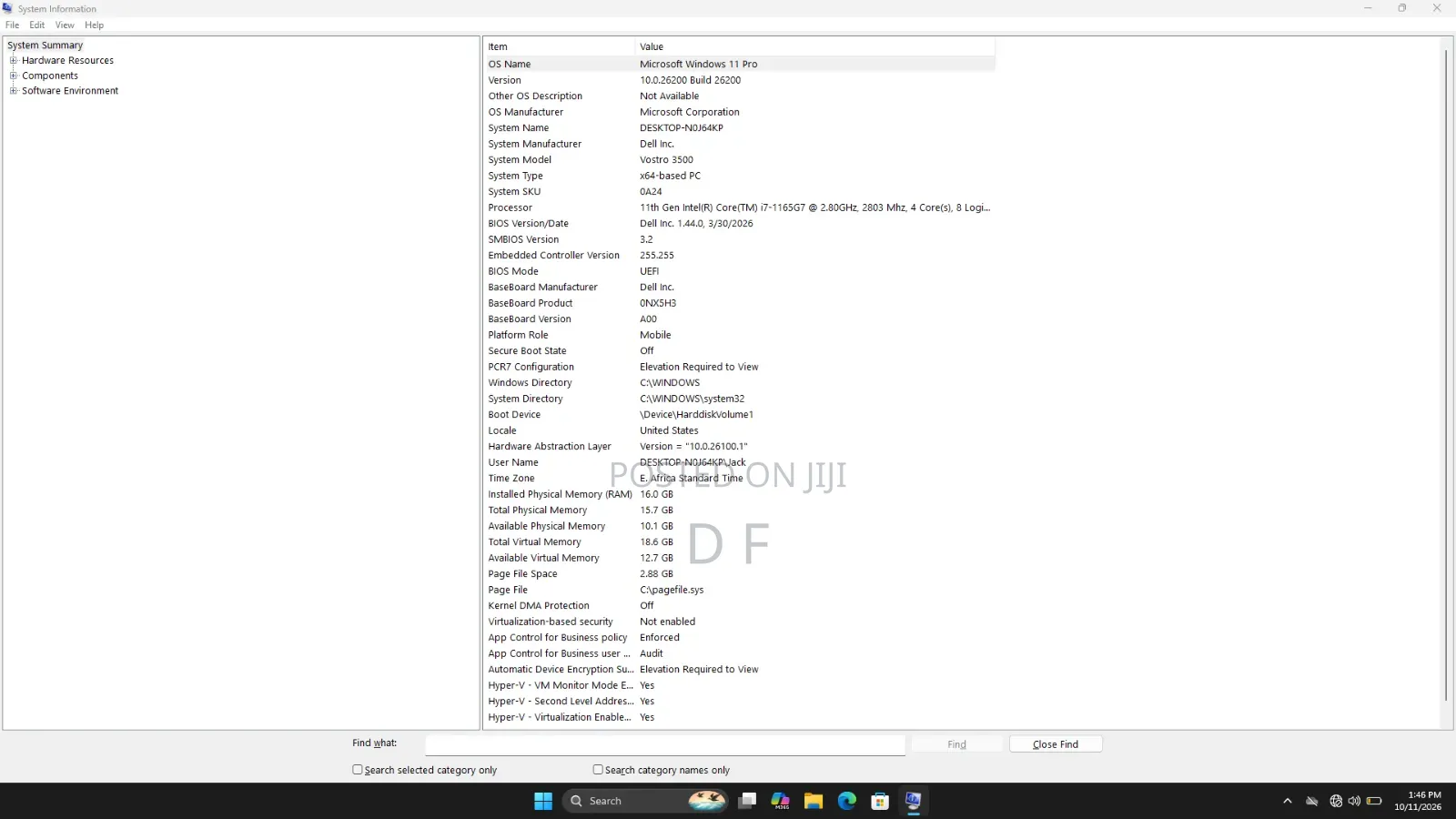 Laptop Dell Vostro 3500 16GB Intel Core i7 SSD 512GB