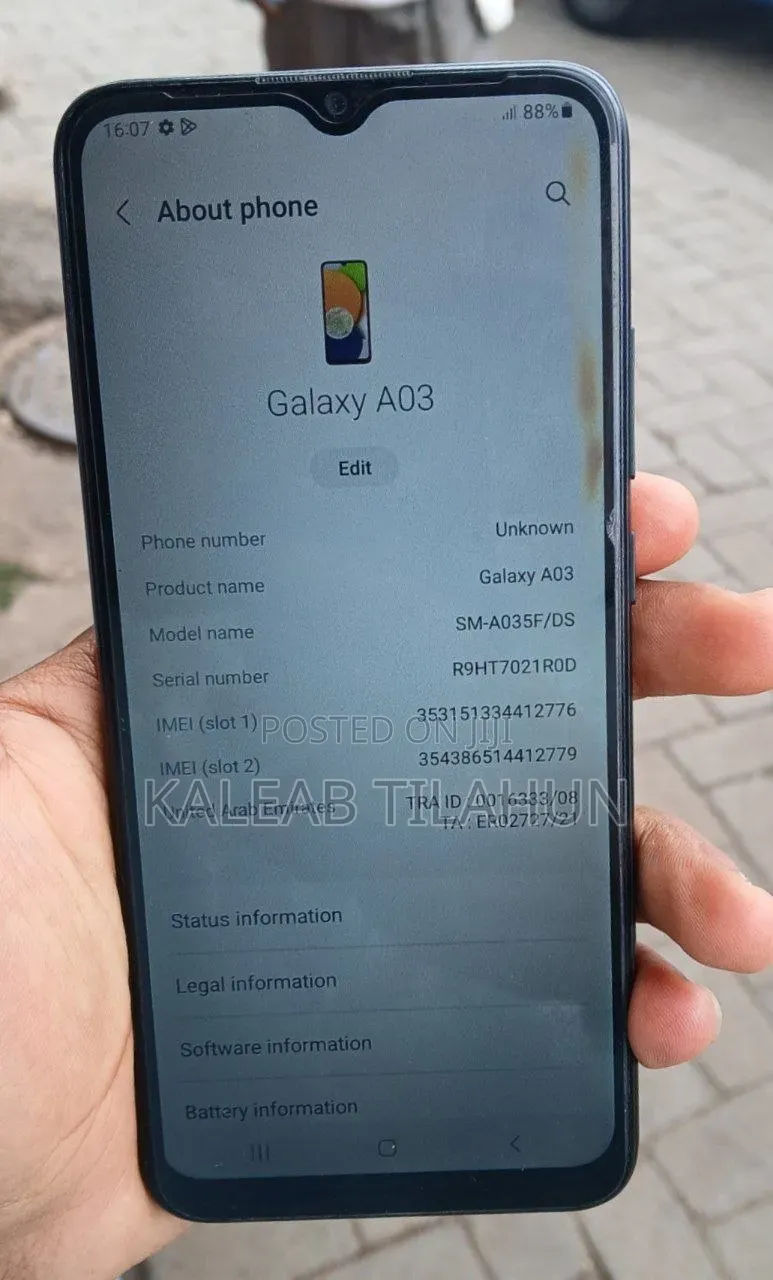 Samsung Galaxy A03 64 GB Black