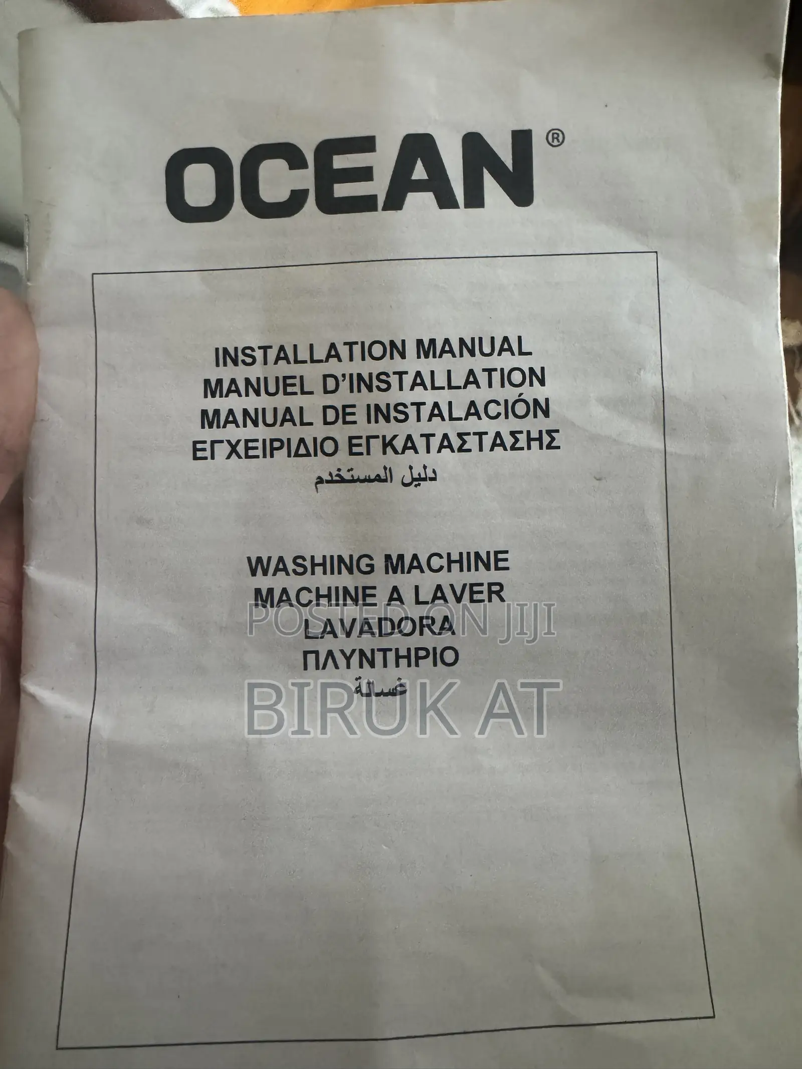Full Automatic Washing Machine Made in Italy