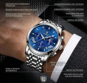 Men Watches Stainless Steel Top Luxury Fashion Business Watch
