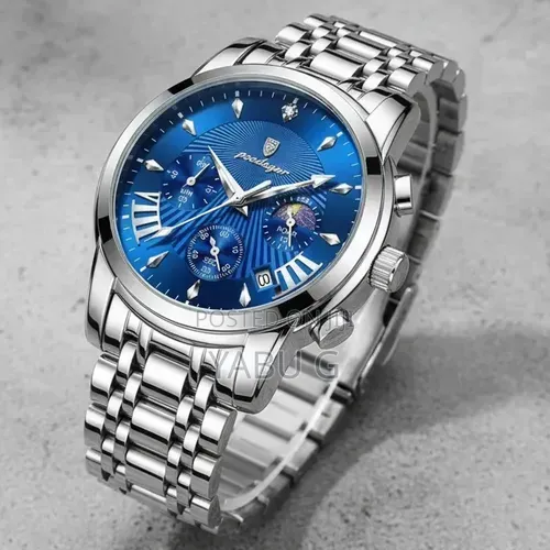POEDAGAR Fashion Date Quartz Men Watches Top Brand Luxury