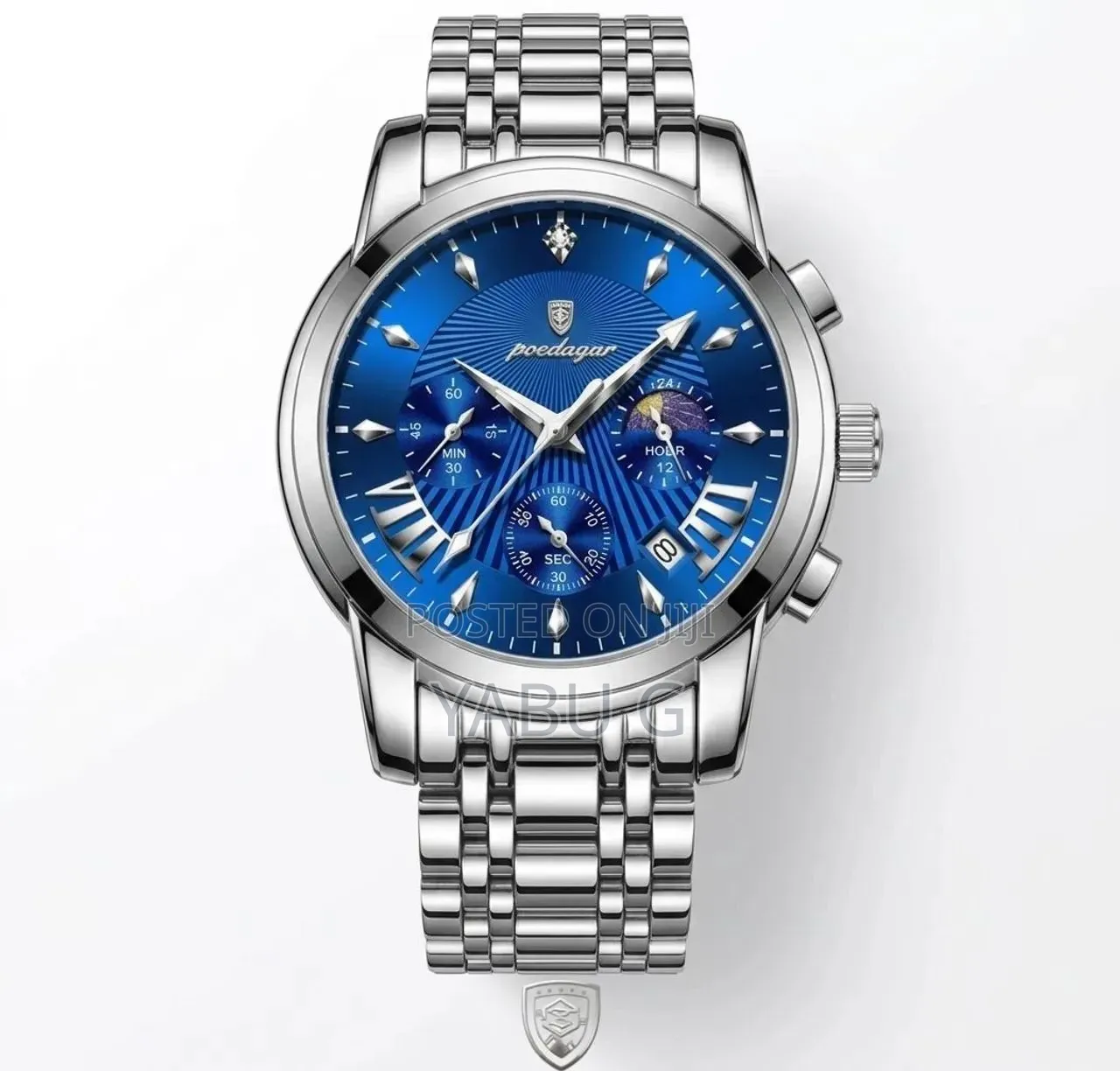 POEDAGAR Fashion Date Quartz Men Watches Top Brand Luxury