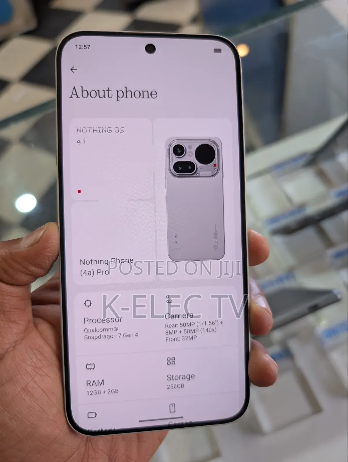 New Nothing Phone 4a Pro 256 GB Silver