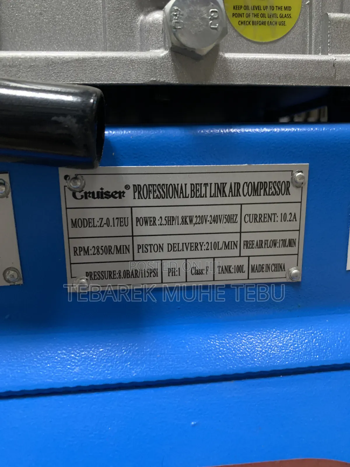 Air Compressor 100liter