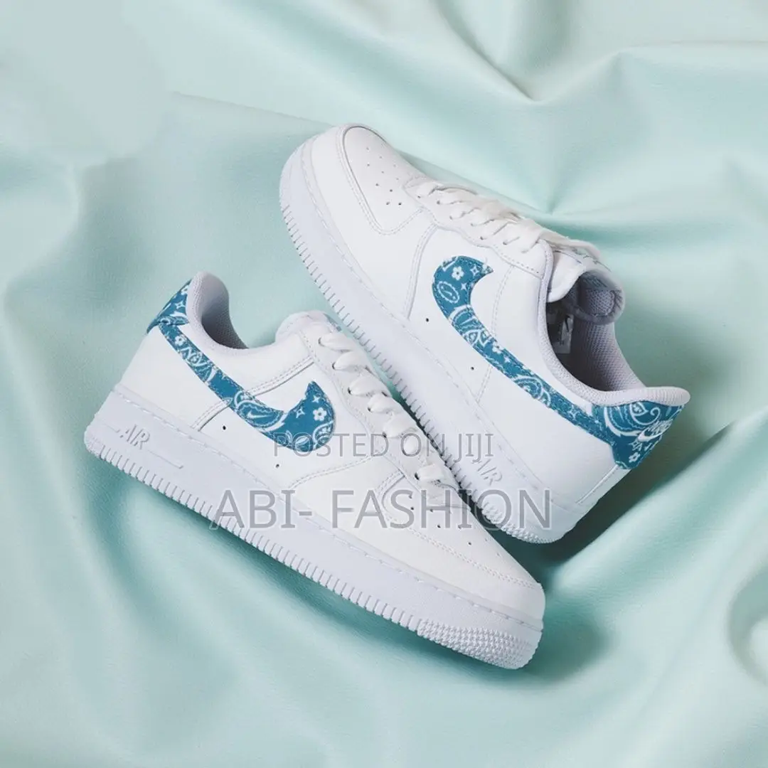 Nike Air Force 1 '07 Paisley Worn Blue Unisex Shoes - New Arrival
