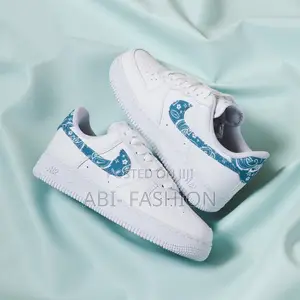 Nike Air Force 1 '07 Paisley Worn Blue Unisex Shoes - New Arrival