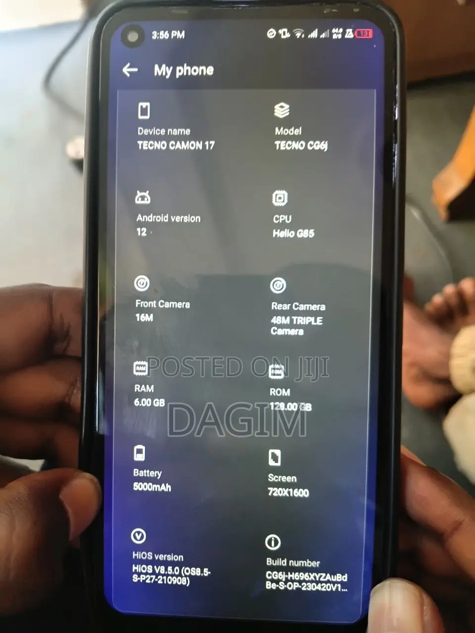 Tecno Camon 17 128 GB Orange