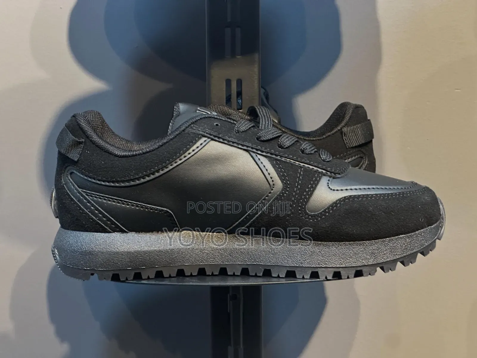 Calvin Klein Jeans Toothy Runner Irregular Lines Black Fashion Sneaker