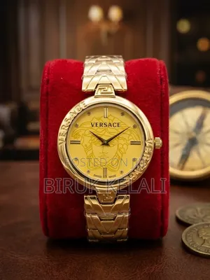 Versace Medusa Jewel Watch (Yellow Gold-Plated Finish, Quartz Movement