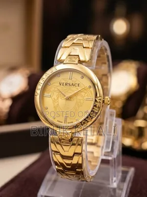 Versace Medusa Jewel Watch (Yellow Gold-Plated Finish, Quartz Movement