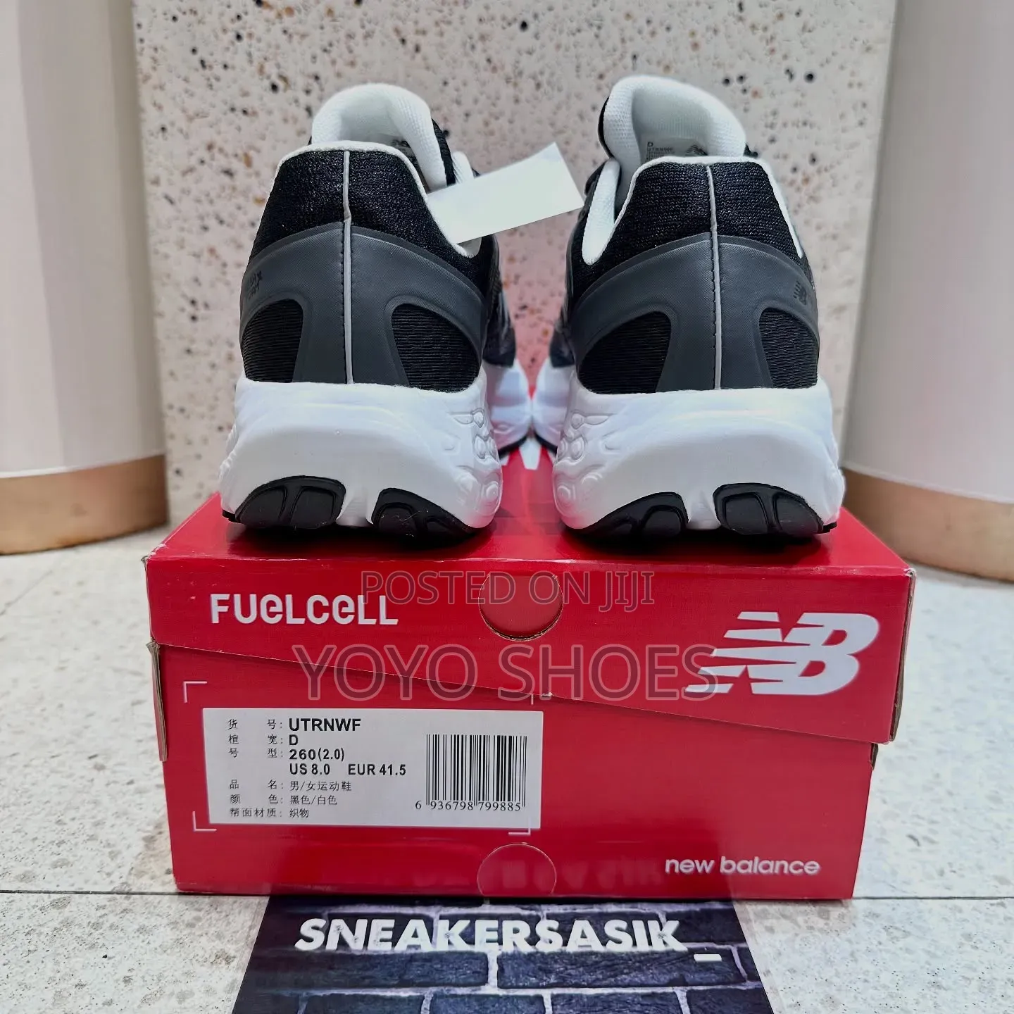 New Balance Fresh Foam Trainer (Black White /Unisex Fashion Sneakers