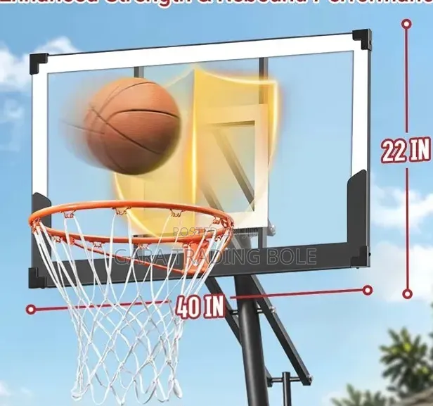 Heavy-Duty Basketball Hoop With Backboard and Stand